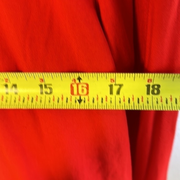 Cloth & Stone by Anthropolgie Red Long Sleeve Tie Back Top Blouse Size small - Picture 4 of 11